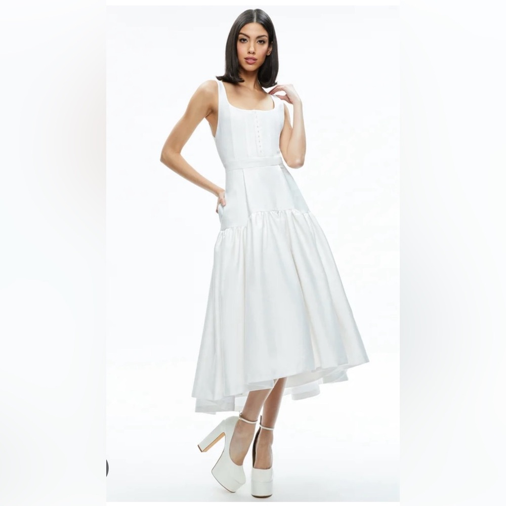 Alice + Olivia drop waist midi dress